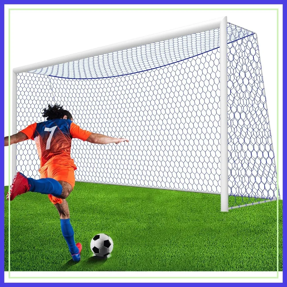 Soccer Goal Net Replacement 24x8FT & 18.5x6.5FT, 4mm Nylon, 4" Hexagonal, Weather & Abrasion Resistant
Soccer Goal Net Replacement 24x8FT & 18.5x6.5FT, 4mm Nylon, 4" Hexagonal, Weather & Abrasion Resistant