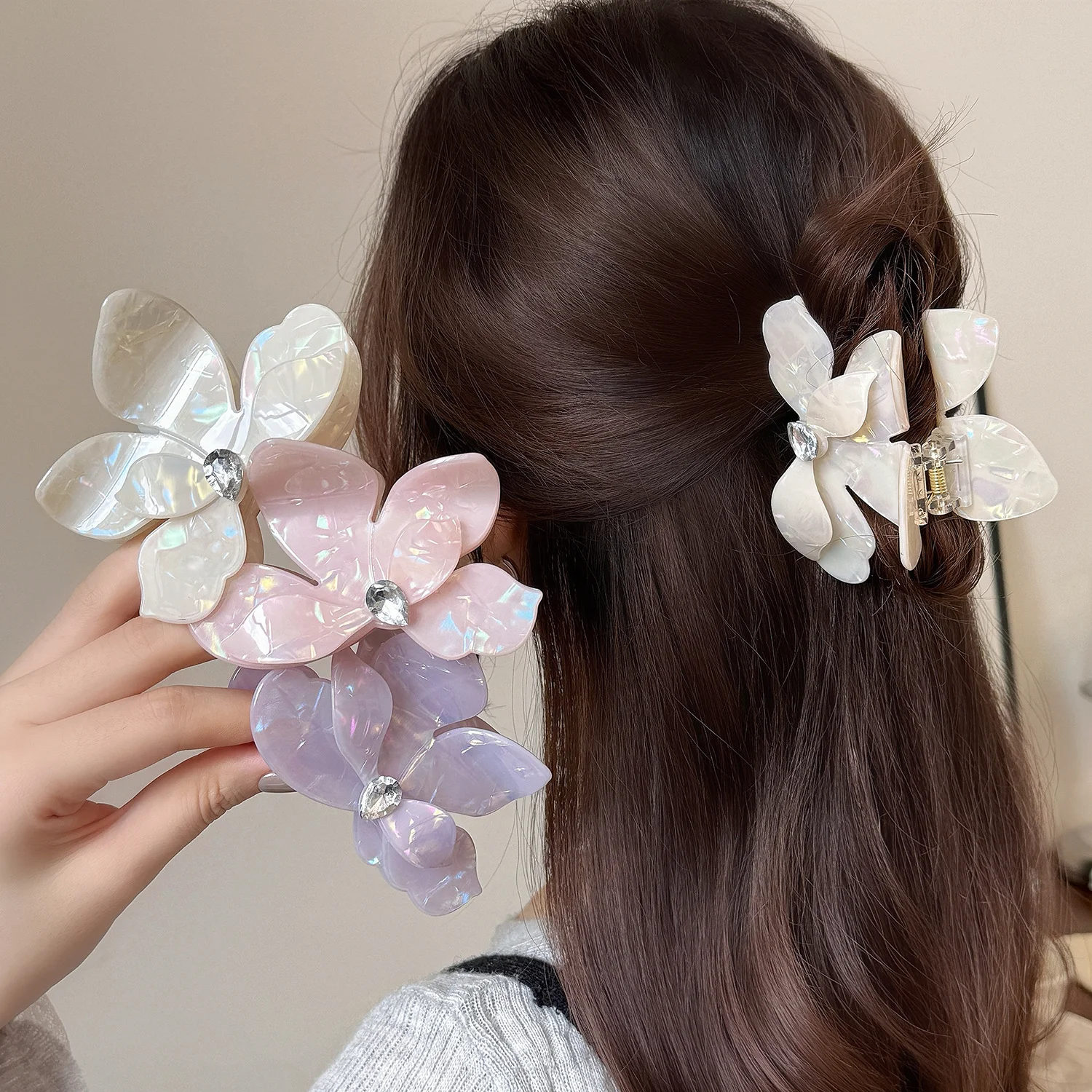 New Arrival Semi-Updo Bougainvillea Hair Clip for Women Premium Acetate Hair Clip for Updos Shark Hair Accessory
New Arrival Semi-Updo Bougainvillea Hair Clip for Women Premium Acetate Hair Clip for Updos Shark Hair Accessory