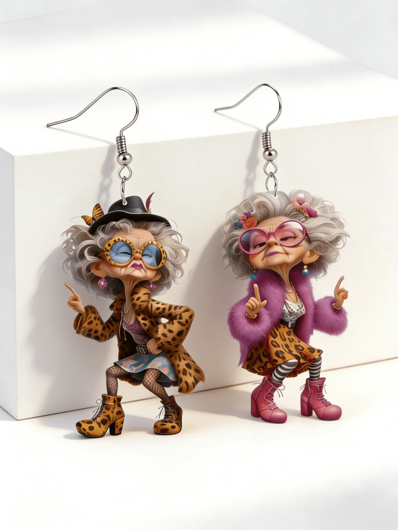 1 Pair Fashionable Cute Grandma Pendant Earrings Acrylic Daily Party Accessory Stylish Jewelry Gift
1 Pair Fashionable Cute Grandma Pendant Earrings Acrylic Daily Party Accessory Stylish Jewelry Gift