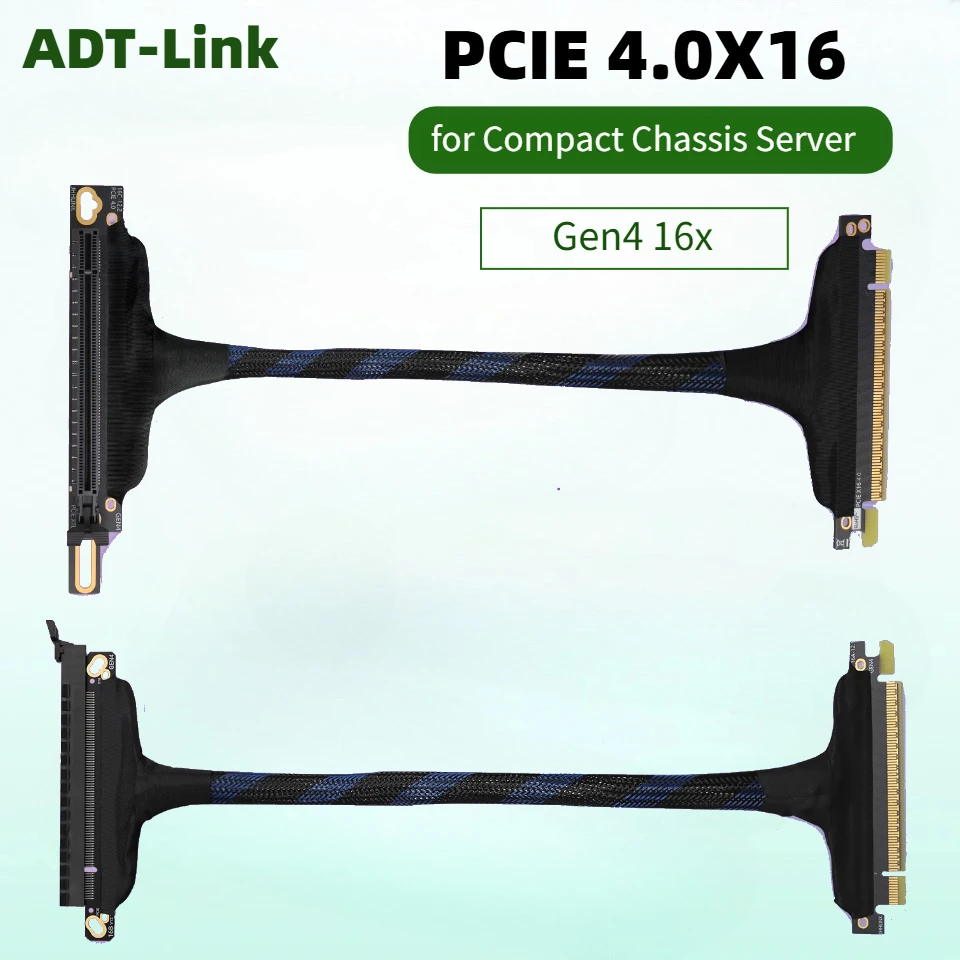 80cm PCI Express 4.0 X16 External Graphics Card Thin Extender Cable GEN4 for AI Server Compact Chassis Bending GPU Adapter Cable
80cm PCI Express 4.0 X16 External Graphics Card Thin Extender Cable GEN4 for AI Server Compact Chassis Bending GPU Adapter Cable