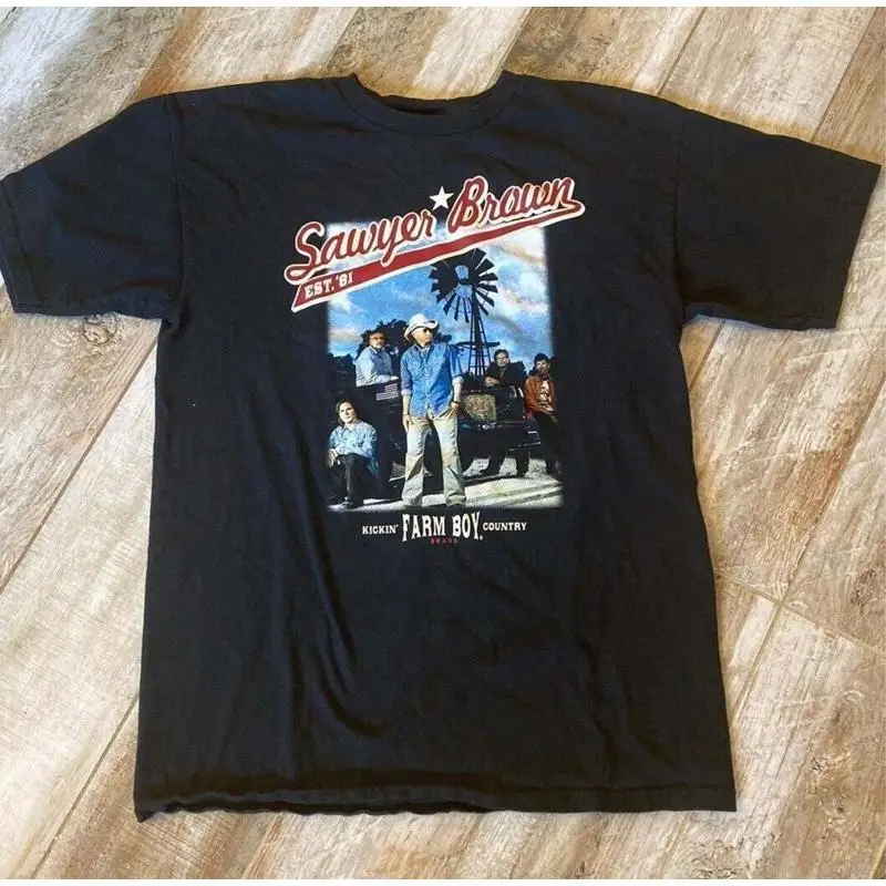 Sawyer Brown Full Size T shirt 1side Black Heavy Cotton
Sawyer Brown Full Size T shirt 1side Black Heavy Cotton