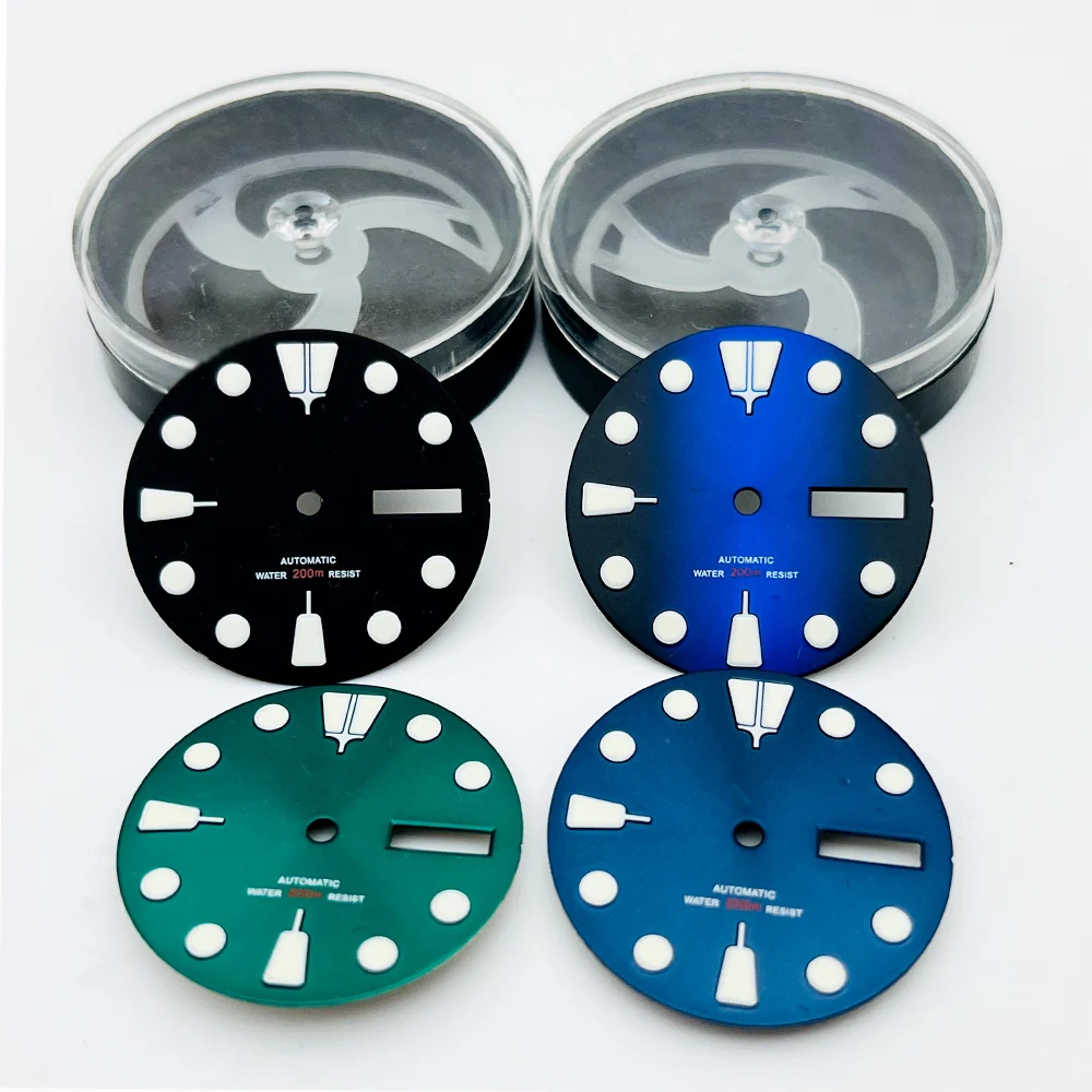 28.5MM NH36 NH35 Dial Green Luminous Sterile dial Fit for SKX007 SPRD 6105 Turtle Watch Case NH35 NH36 Watch Dial Part
28.5MM NH36 NH35 Dial Green Luminous Sterile dial Fit for SKX007 SPRD 6105 Turtle Watch Case NH35 NH36 Watch Dial Part