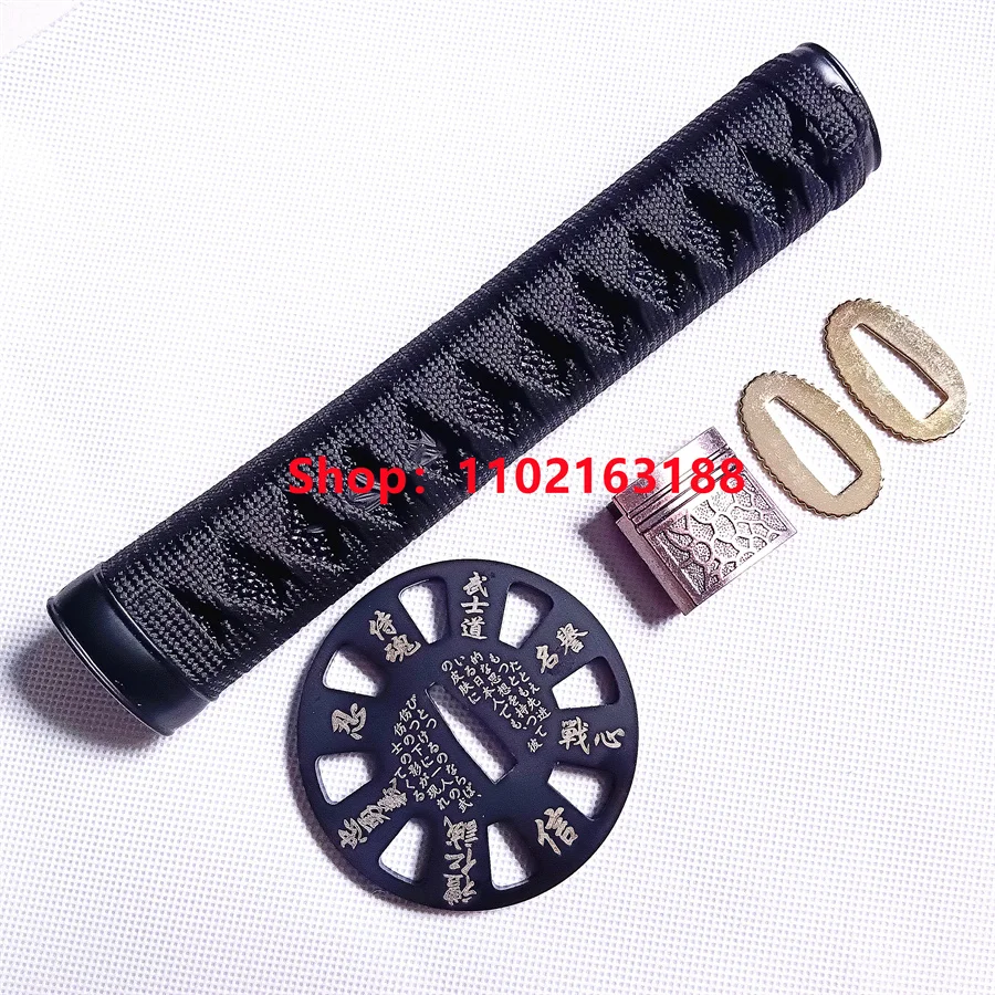 Изысканная ручка Tsuka Hilt детали из сплава Habaki Seppa стальная железная накладка Tsuba Guard для японских стандартных фитингов
Изысканная ручка Tsuka Hilt детали из сплава Habaki Seppa стальная железная накладка Tsuba Guard для японских стандартных фитингов