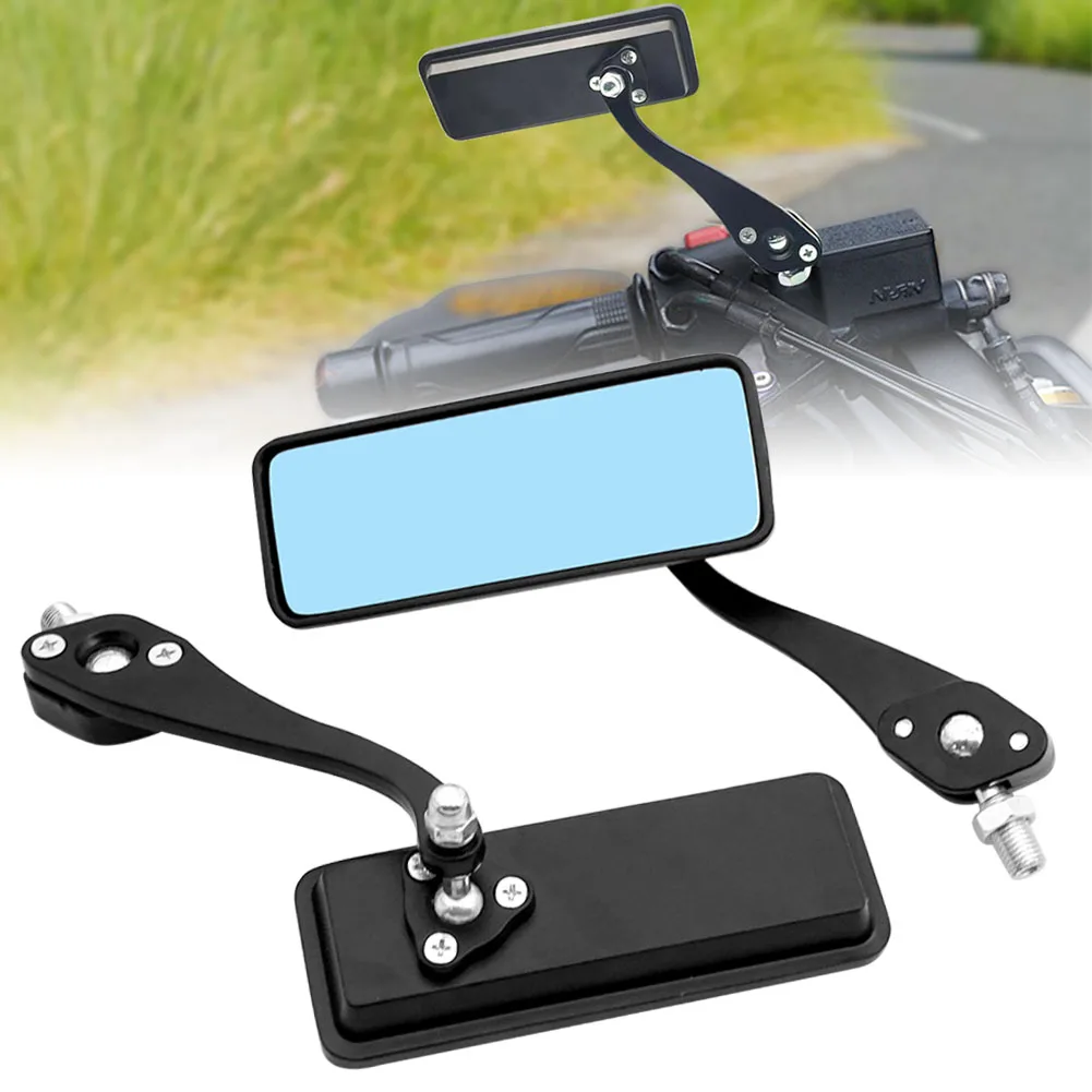 Universal Black Anti Glare Rectangle Rearview Handlebar Mount Side Mirrors For Cafe Racer Bobber Chopper Motorcycle Parts
Universal Black Anti Glare Rectangle Rearview Handlebar Mount Side Mirrors For Cafe Racer Bobber Chopper Motorcycle Parts