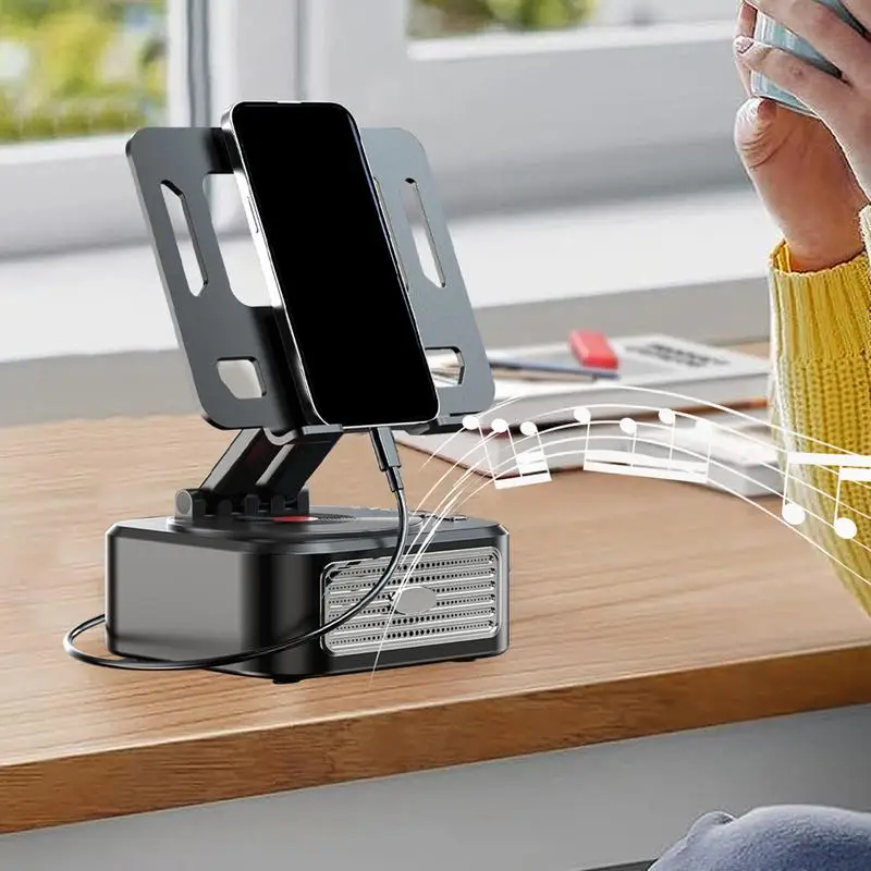 Foldable Desk Tablet Stand Holder Table Smartphone Mount With Wireless Bluetoothcompatible Speaker Stereo USB Sound Box
Foldable Desk Tablet Stand Holder Table Smartphone Mount With Wireless Bluetoothcompatible Speaker Stereo USB Sound Box