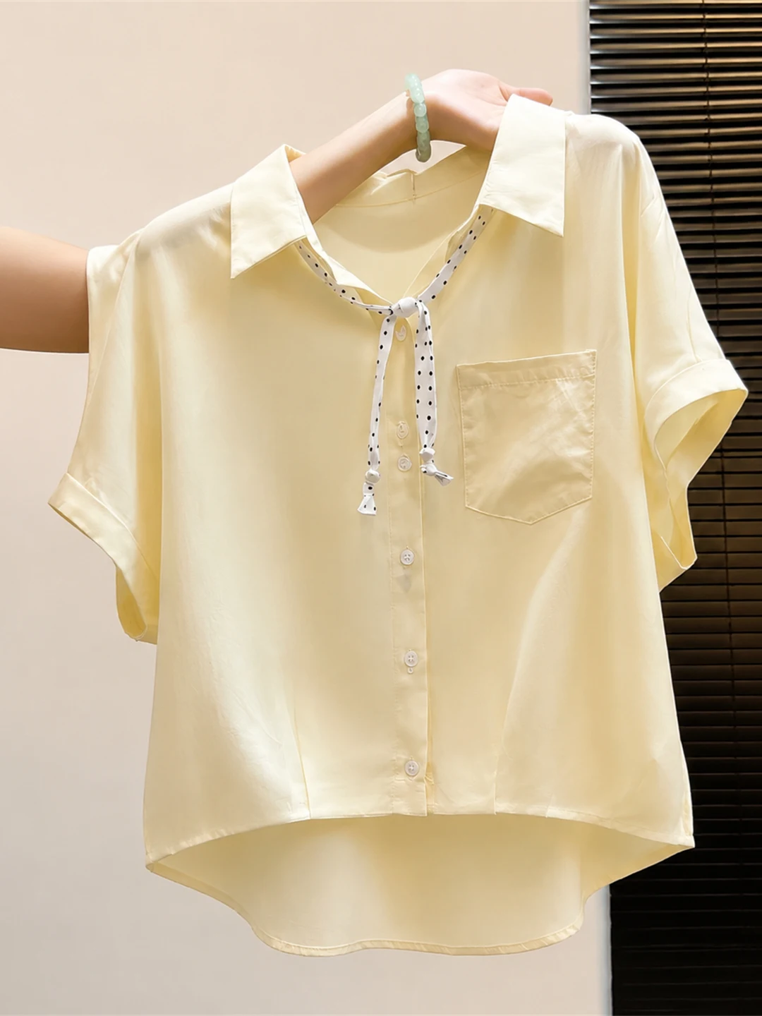 Japanese Commuter Style Short Sleeve Shirt Pure Color Lazy Slim Fit Summer Design Sense Daily Wear Straight Cut Silk Top
Japanese Commuter Style Short Sleeve Shirt Pure Color Lazy Slim Fit Summer Design Sense Daily Wear Straight Cut Silk Top