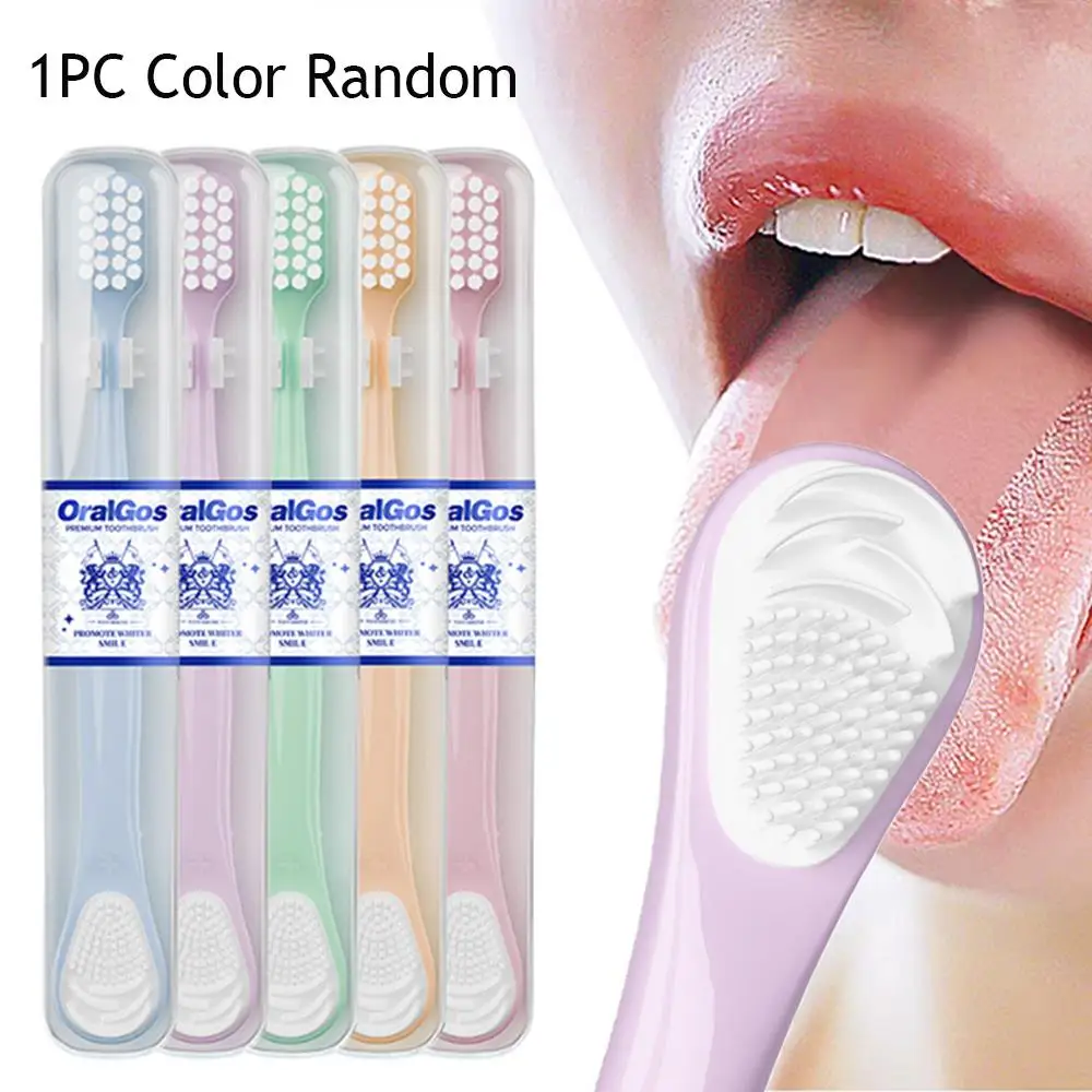 1pc Soft Silicone Tongue Brush Double Side Tongue Cleaner Toothbrush Reusable Fresher Breath Oral Health Care Tools For Adults
1pc Soft Silicone Tongue Brush Double Side Tongue Cleaner Toothbrush Reusable Fresher Breath Oral Health Care Tools For Adults