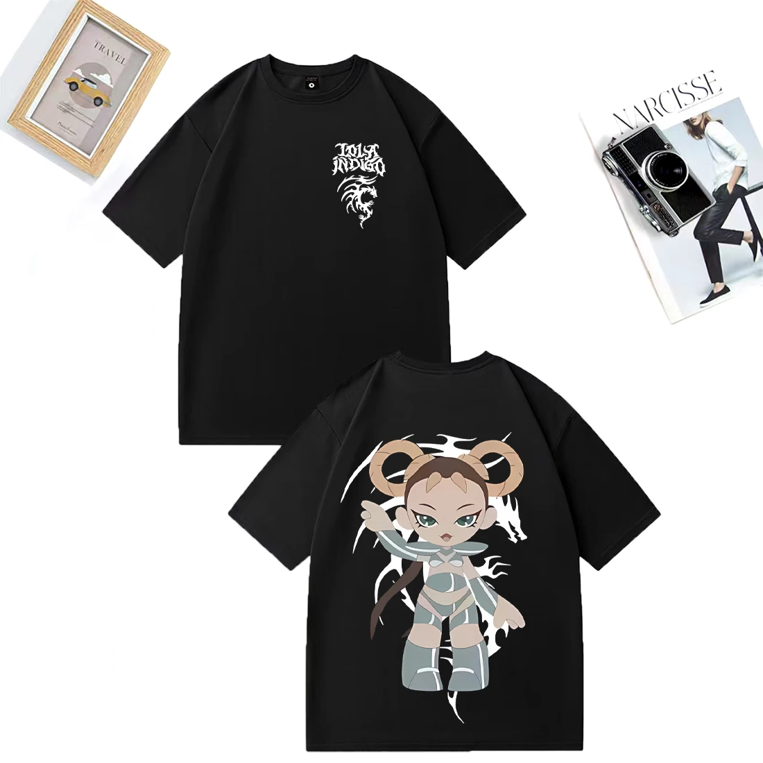 Lola Indigo Graphics T Shirts Men Women O-Neck Casual Tees vintage streetwear plus size top T-shirt Cotton Short Sleeve clothing
Lola Indigo Graphics T Shirts Men Women O-Neck Casual Tees vintage streetwear plus size top T-shirt Cotton Short Sleeve clothing