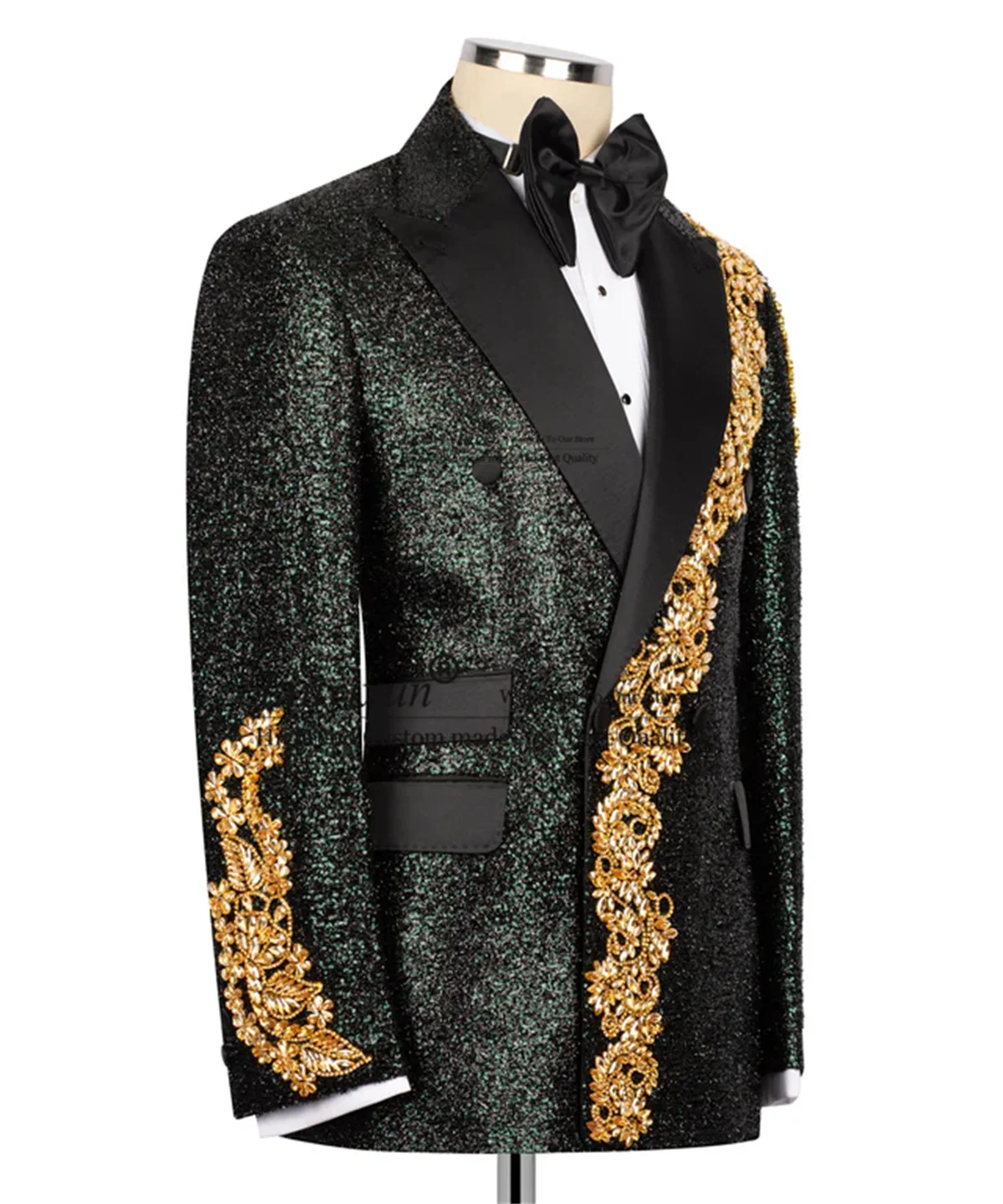 Shinny Sequins Men Suits With Diamond Crystals Groom Tuxedos Customized Slim Fit Costume Homme 2 Pieces Sets Party Prom Blazer
Shinny Sequins Men Suits With Diamond Crystals Groom Tuxedos Customized Slim Fit Costume Homme 2 Pieces Sets Party Prom Blazer