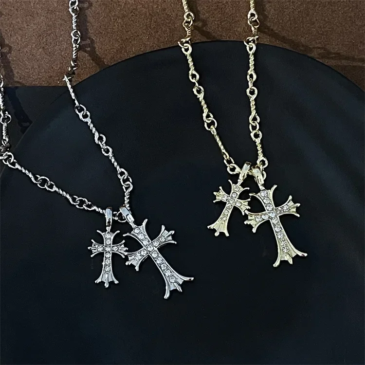 Fashion Vintage Hip Hop Cross Zircon Pendant Necklaces for Women Girls Stainless Steel Jewelry Accessories Gifts for Lover
Fashion Vintage Hip Hop Cross Zircon Pendant Necklaces for Women Girls Stainless Steel Jewelry Accessories Gifts for Lover