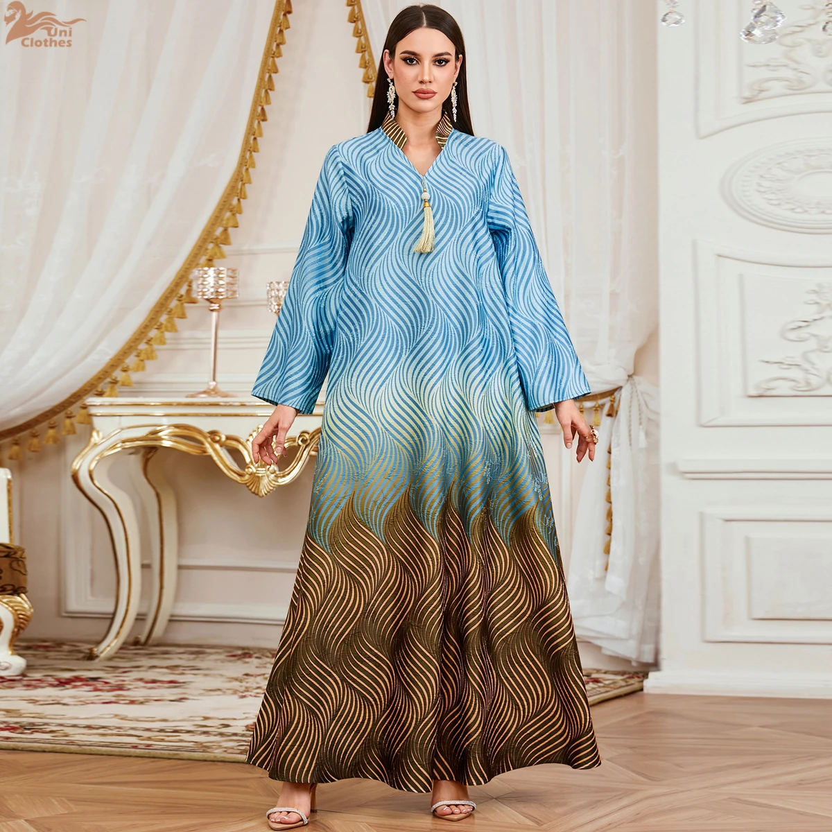 Zahraa Luxury Floral Print Maxi Dress Muslim Tassel Stylish Abaya Moroccan Kaftan Dubai Elegant Casual Clothing
Zahraa Luxury Floral Print Maxi Dress Muslim Tassel Stylish Abaya Moroccan Kaftan Dubai Elegant Casual Clothing