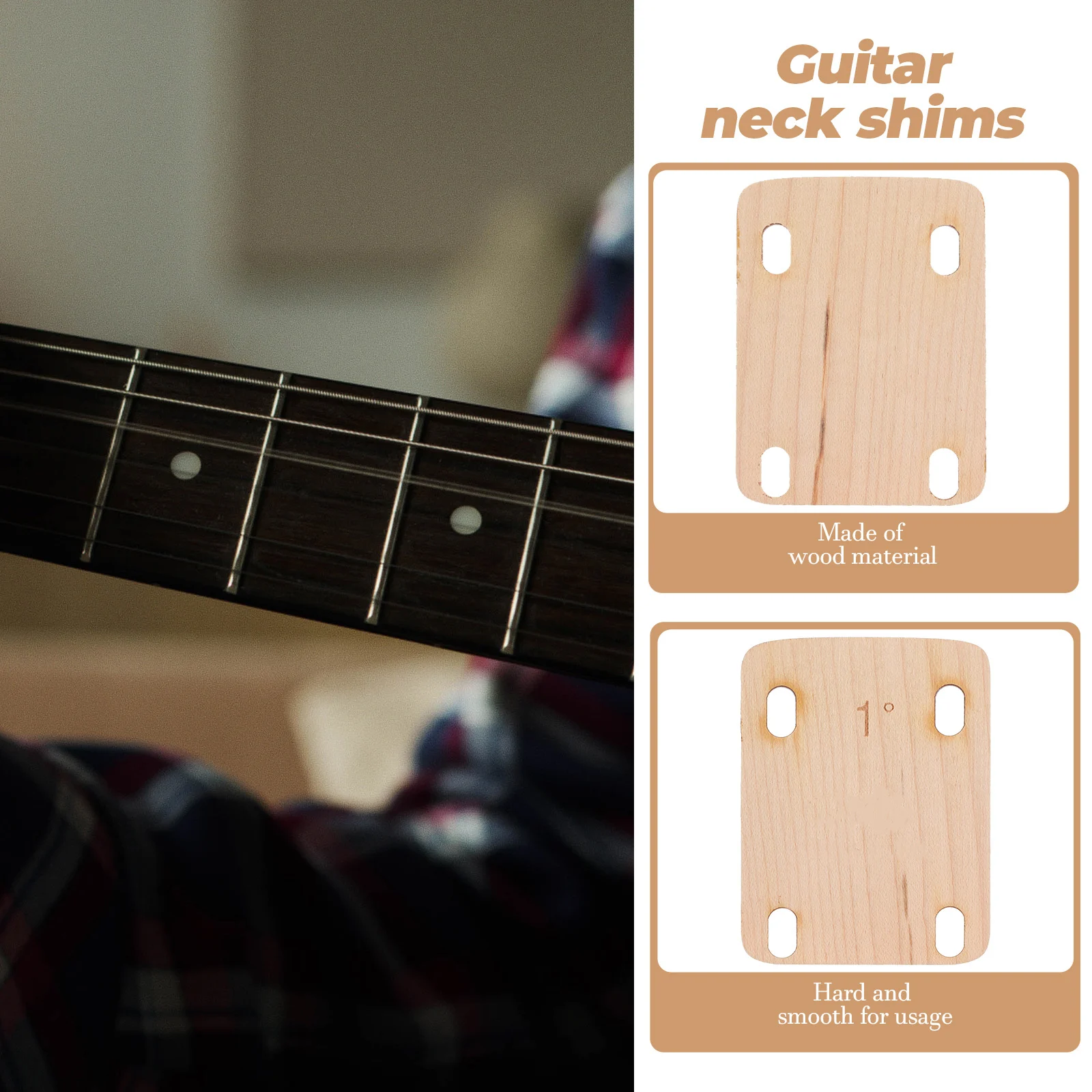 3pcs Bass Neck Spacer Neck Shims Maple Wood 0.25mm 0.5mm 1mm Thickness Bass Electric Guitar Parts Accessories
3pcs Bass Neck Spacer Neck Shims Maple Wood 0.25mm 0.5mm 1mm Thickness Bass Electric Guitar Parts Accessories