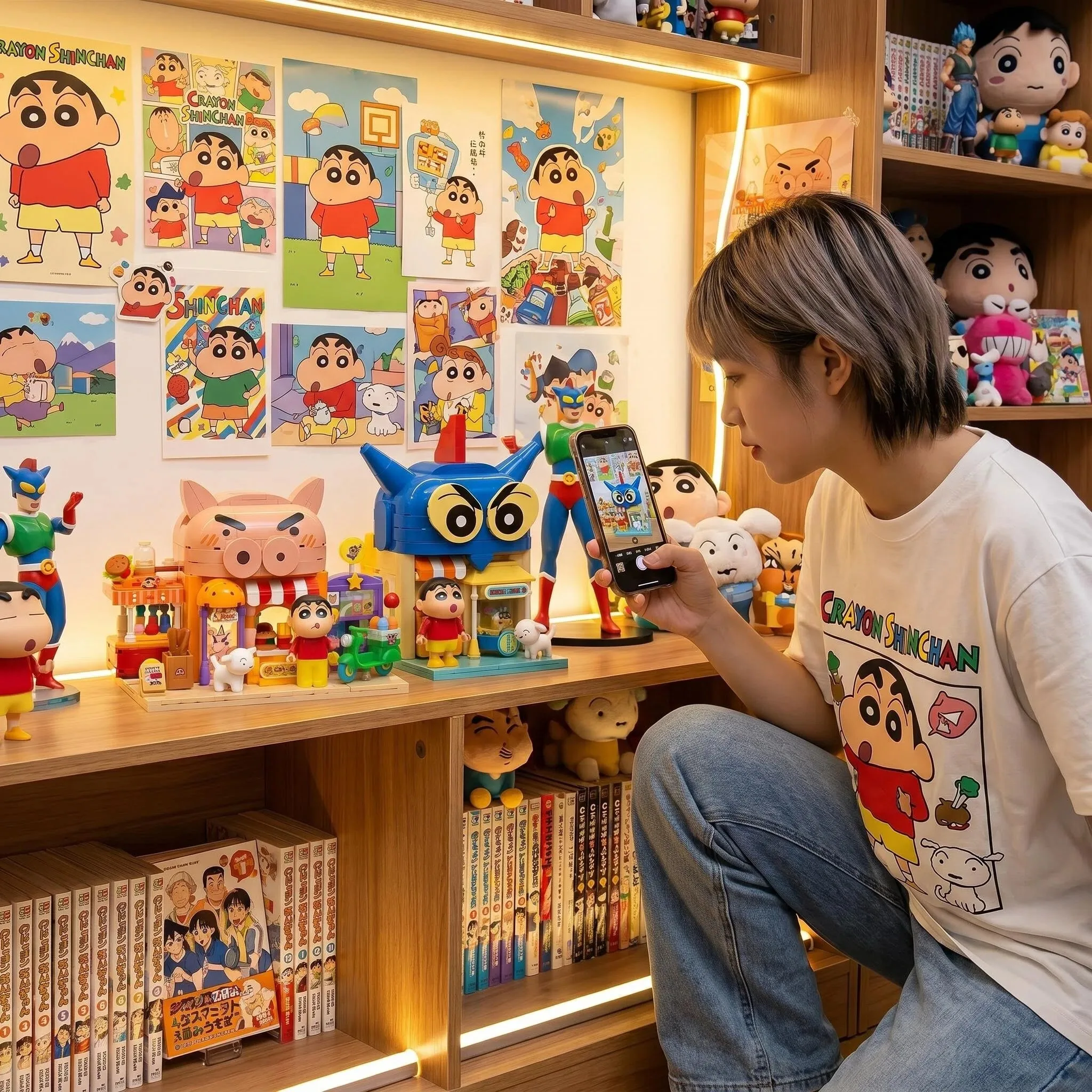 Assembled building blocks Crayon Shin-chan Kazama's Hamburger Shop Action Hero Comic House Birthday Gift
Assembled building blocks Crayon Shin-chan Kazama's Hamburger Shop Action Hero Comic House Birthday Gift