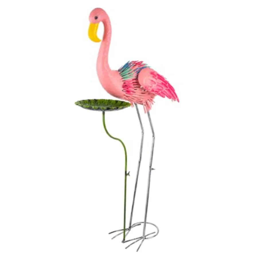 Garden outdoor metal pink flamingo statue with leaf tray, 38.58-inch tall lawn ornament for yard, backyard, or giftrust-resista
Garden outdoor metal pink flamingo statue with leaf tray, 38.58-inch tall lawn ornament for yard, backyard, or giftrust-resista