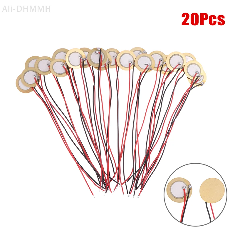 Pack of 20 Piezo Ceramic Elements Disc for Buzzer, Dia 15mm Sounder Wire Copper Sensors
Pack of 20 Piezo Ceramic Elements Disc for Buzzer, Dia 15mm Sounder Wire Copper Sensors