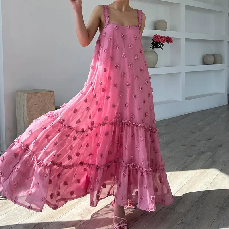 Fashion Casual Sling Vacation Floral Dress Summer Beautiful Off Shoulder Long Dress Elegant Women 2024 Solid Big Hem Party Dress
Fashion Casual Sling Vacation Floral Dress Summer Beautiful Off Shoulder Long Dress Elegant Women 2024 Solid Big Hem Party Dress
