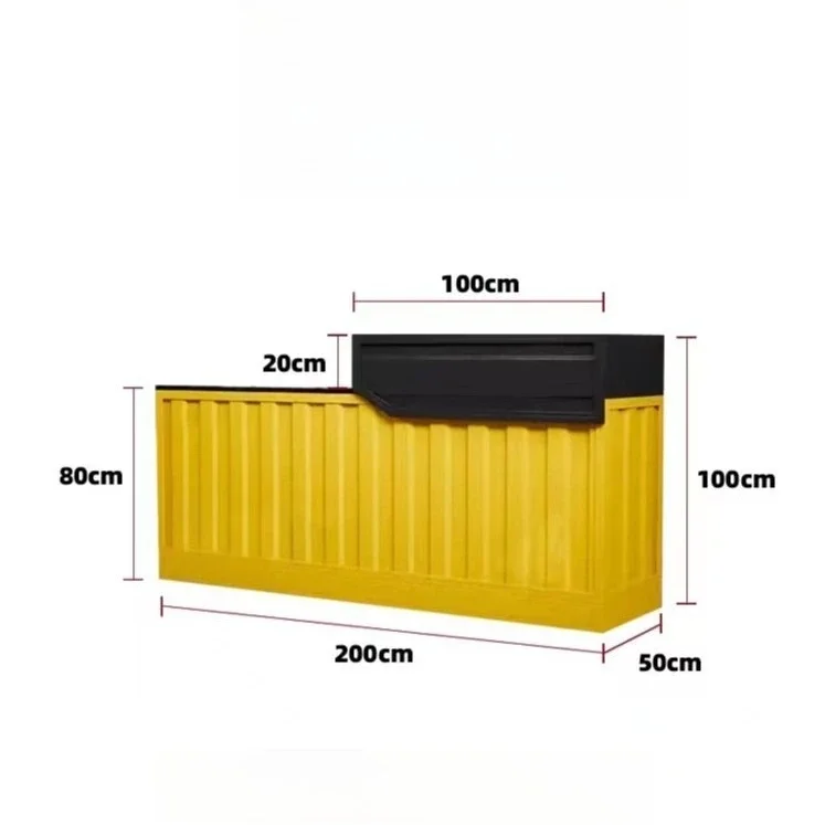 Wrought iron bar reception desk, industrial wind container, dessert shop, billiard hall checkout page
Wrought iron bar reception desk, industrial wind container, dessert shop, billiard hall checkout page