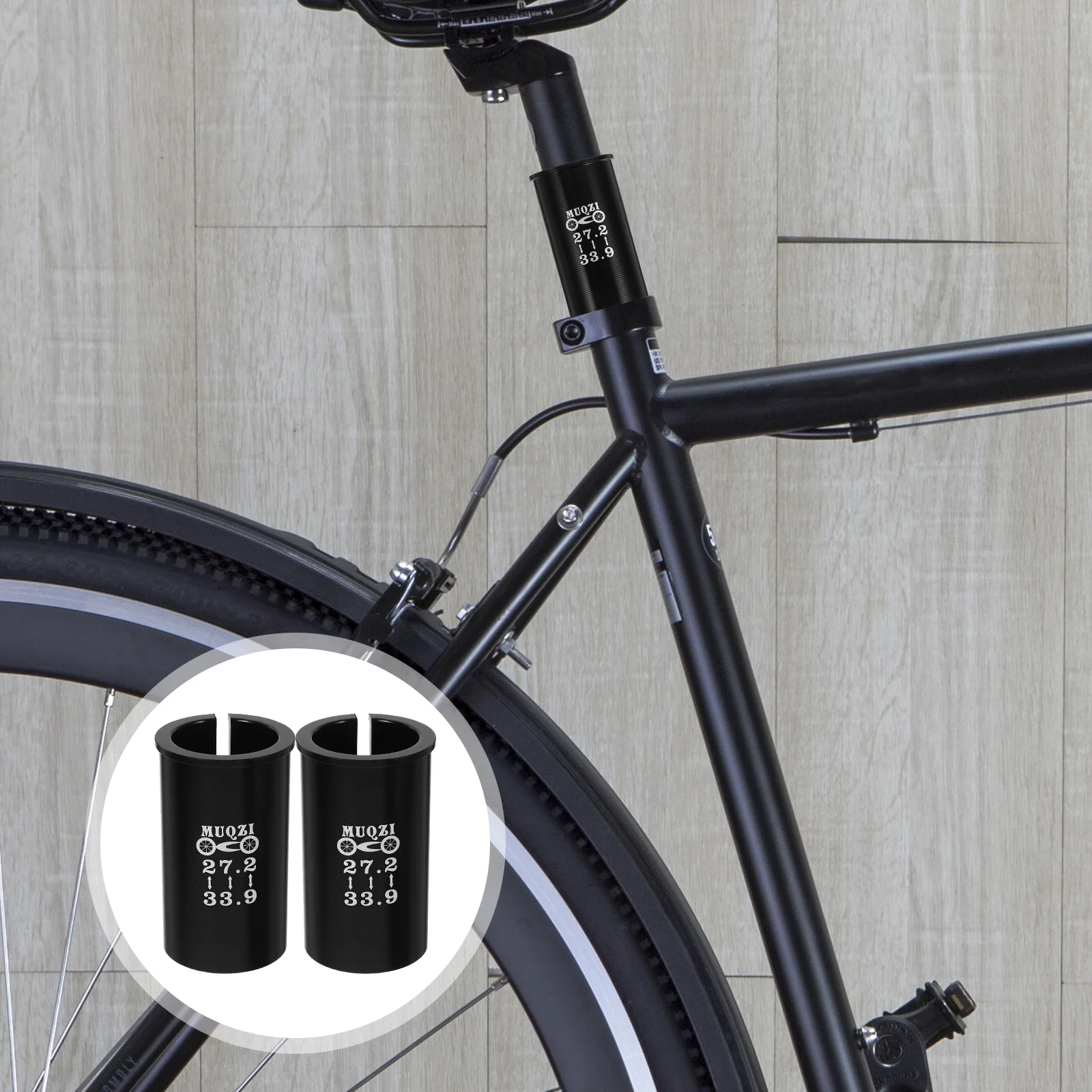2 Pcs Seat Post Converter CNC Machined Aluminum Alloy Bike Adapter 27.2mm to 30.9mm Reducing Sleeve Sturdy Easy Use
2 Pcs Seat Post Converter CNC Machined Aluminum Alloy Bike Adapter 27.2mm to 30.9mm Reducing Sleeve Sturdy Easy Use
