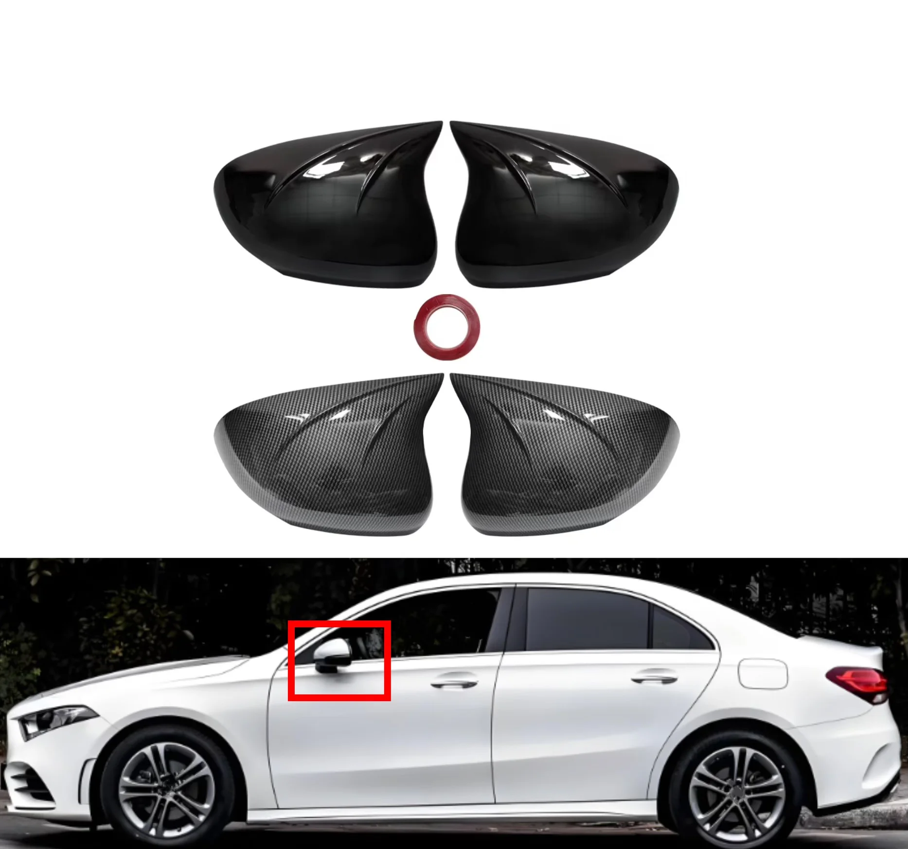 Rearview Side Mirror Cover Fit For Merceded-Benz A Class A180 2019-2025 Carbon Fiber Wing Cap Car Door Rear View Case Trim
Rearview Side Mirror Cover Fit For Merceded-Benz A Class A180 2019-2025 Carbon Fiber Wing Cap Car Door Rear View Case Trim
