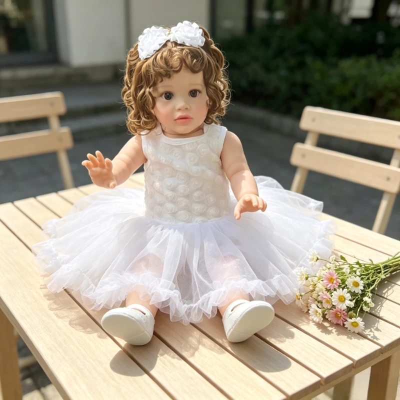 66cm Cloth Body Toddler Doll Princess Girl Pippa Soft Touch Reborn 3D Skin Art Doll with Hand Root Hair
66cm Cloth Body Toddler Doll Princess Girl Pippa Soft Touch Reborn 3D Skin Art Doll with Hand Root Hair