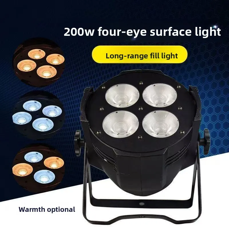 200W 4-Eye COB Light, Full-Color PAR Stage Lamp for DJ Bar KTV Live Streaming Disco
200W 4-Eye COB Light, Full-Color PAR Stage Lamp for DJ Bar KTV Live Streaming Disco