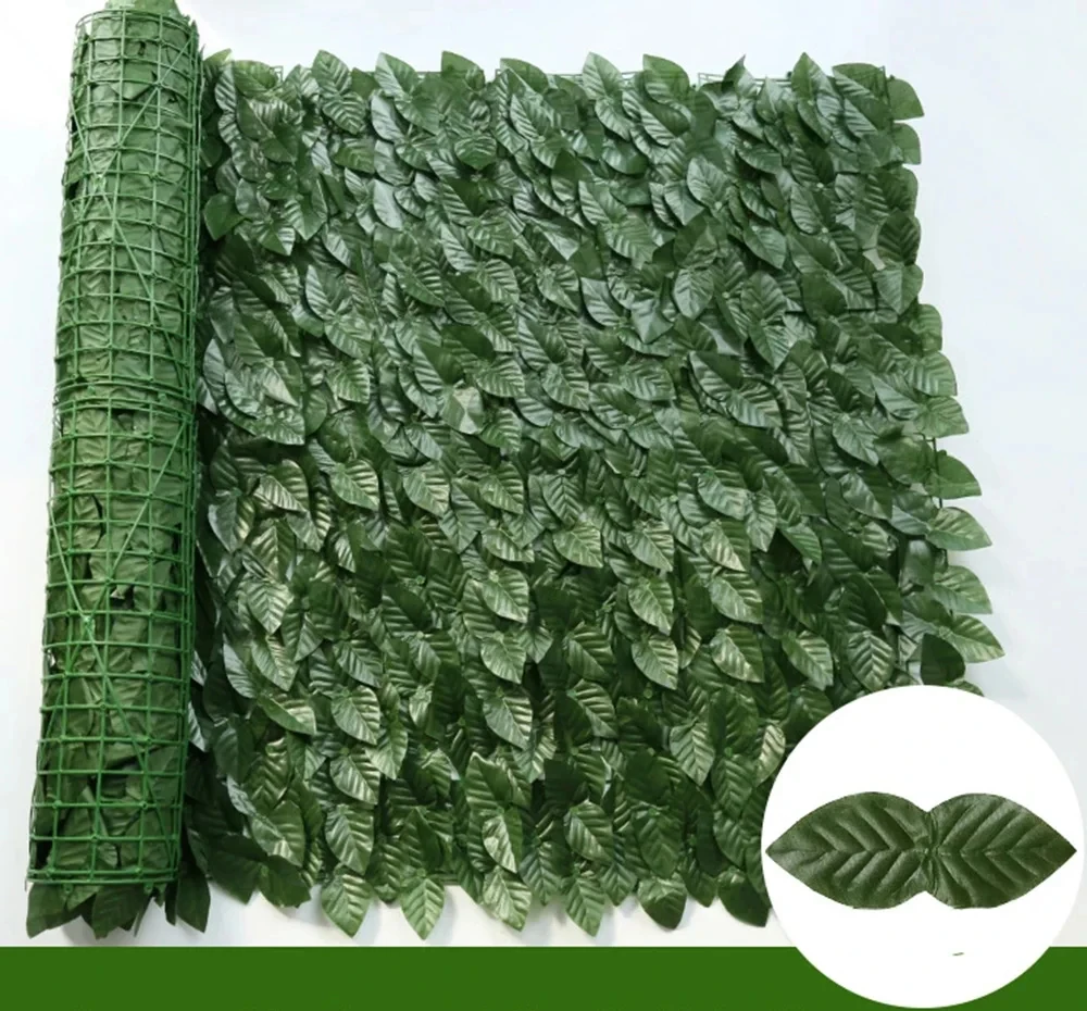 Artificial Ivy Hedge Green Leaf Fence Panels Faux Privacy Fence Screen for Home Outdoor Garden Balcony Decoration
Artificial Ivy Hedge Green Leaf Fence Panels Faux Privacy Fence Screen for Home Outdoor Garden Balcony Decoration