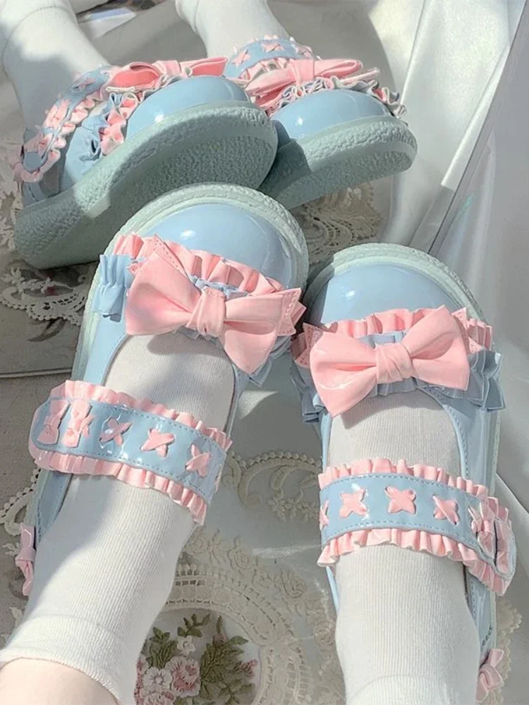 Lolita Kawaii Mary Janes Shoes Women Slip-on Japanese Sweet Flat Shoes Ladies Butterfly-knot Cute Fashion Round Toe Shoes Summer
Lolita Kawaii Mary Janes Shoes Women Slip-on Japanese Sweet Flat Shoes Ladies Butterfly-knot Cute Fashion Round Toe Shoes Summer