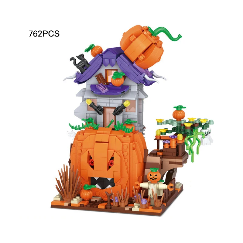 City Street View Ghost Pumpkin House Mini Block Halloween Trick Or Treat Building Brick Witch Zombie Figures Toys For Gifts
City Street View Ghost Pumpkin House Mini Block Halloween Trick Or Treat Building Brick Witch Zombie Figures Toys For Gifts
