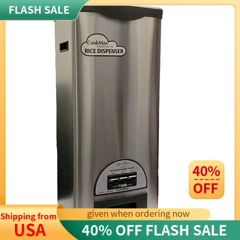 CRB-55S Stainless Steel Rice Dispenser 50 Pounds,large By C&H Solutions
CRB-55S Stainless Steel Rice Dispenser 50 Pounds,large By C&H Solutions