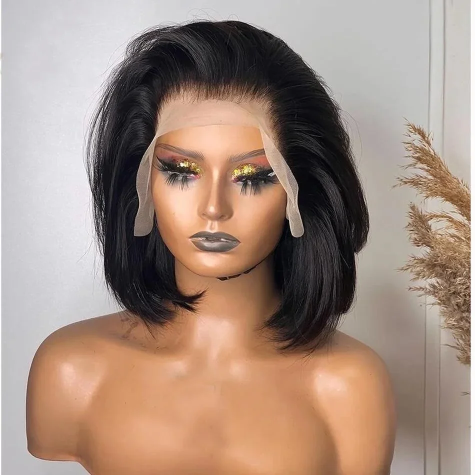 Glueless 16inch Natural Black Straight 5*5 Lace Front Hair 100% Human Hair Wig 150 Density Baby Hair Pre-Plucked Soft Hair Wig
Glueless 16inch Natural Black Straight 5*5 Lace Front Hair 100% Human Hair Wig 150 Density Baby Hair Pre-Plucked Soft Hair Wig