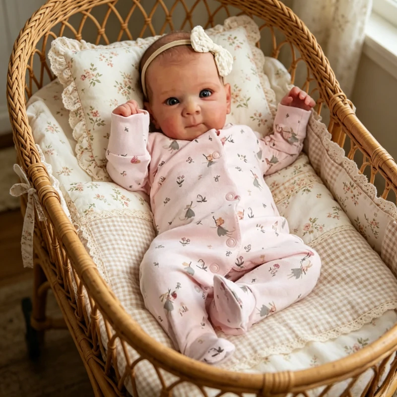 48CM Reborn Baby Doll Bettie with Painted Hair Silicone Baby Girl Hand Painted Doll
48CM Reborn Baby Doll Bettie with Painted Hair Silicone Baby Girl Hand Painted Doll