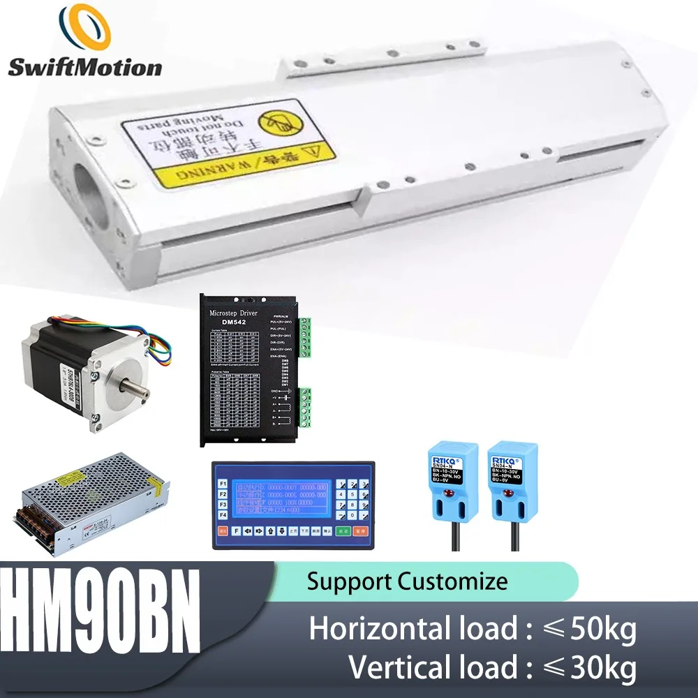 HM90BN Sealed Linear Slide Module Dual Rail High Precision Aluminum Dustproof Actuator for Automation
HM90BN Sealed Linear Slide Module Dual Rail High Precision Aluminum Dustproof Actuator for Automation