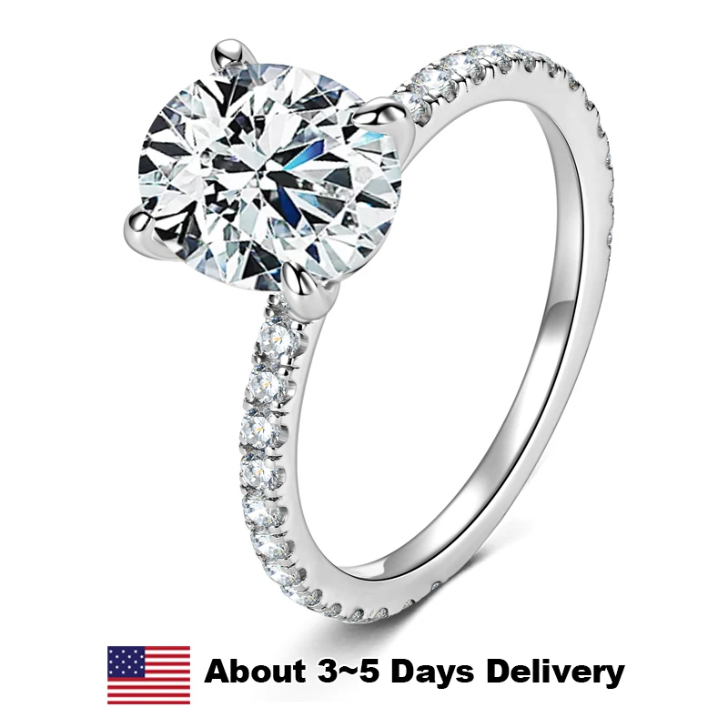 3CT Oval Cut D Color Moissanite Diamond Ring Anniversary Gifts for Woman Original 925 Sterling Silver Engagement Wedding Ring
3CT Oval Cut D Color Moissanite Diamond Ring Anniversary Gifts for Woman Original 925 Sterling Silver Engagement Wedding Ring