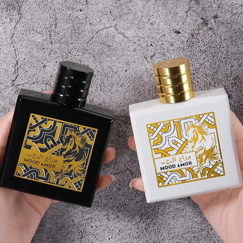 Mood Amor Arabic Perfume 100ml Unisex Long Lasting Woody Fougere Fragrance Middle East Style Black Mustang Scent for Men & Women
Mood Amor Arabic Perfume 100ml Unisex Long Lasting Woody Fougere Fragrance Middle East Style Black Mustang Scent for Men & Women