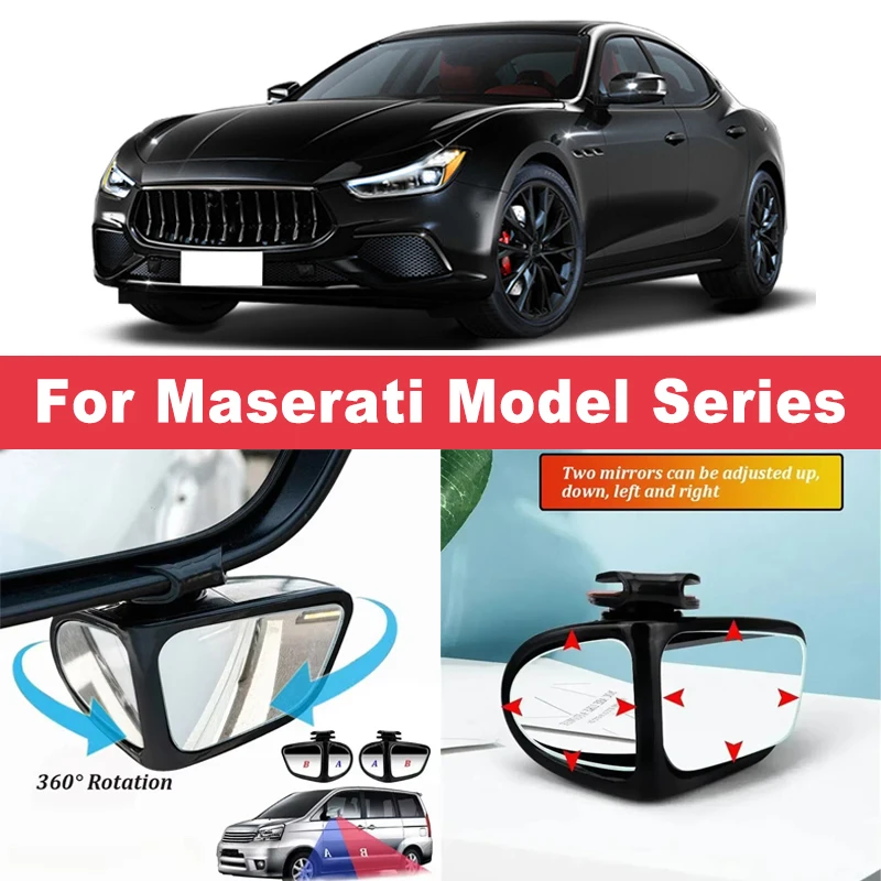 2Pcs 360° Adjustable Blind Spot Mirrors Convex Wide Angle Rearview For Maserati Ghibli Levante Quattroporte MC20 GranTurismo
2Pcs 360° Adjustable Blind Spot Mirrors Convex Wide Angle Rearview For Maserati Ghibli Levante Quattroporte MC20 GranTurismo