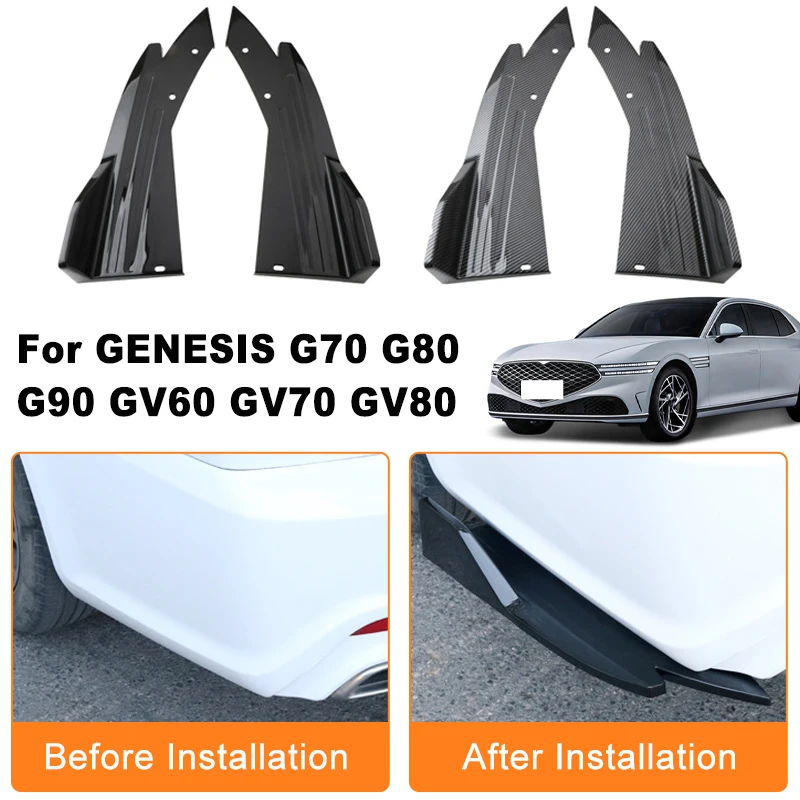 Car Rear Bumper Spoiler Lip Diffuser Side Skirt Splitter Wrap Angle Anti-Crash For GENESIS G70 G80 G90 GV60 GV70 GV80
Car Rear Bumper Spoiler Lip Diffuser Side Skirt Splitter Wrap Angle Anti-Crash For GENESIS G70 G80 G90 GV60 GV70 GV80