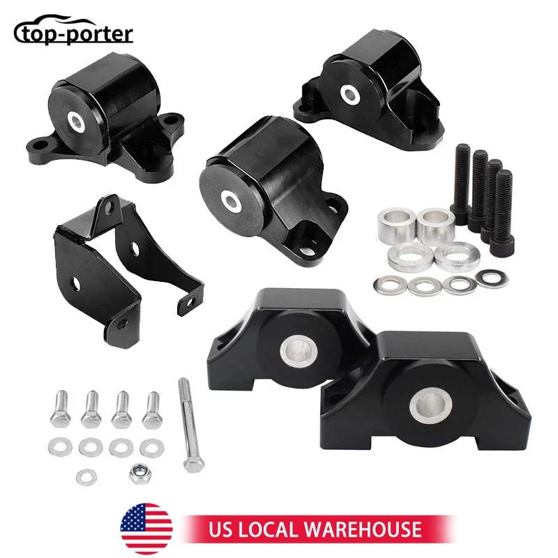 2-Bolt Engine Swap Motor Mount Kit 1Set For 1996-2000 Honda Civic EK B-Series D-Series SAU-881 Black
2-Bolt Engine Swap Motor Mount Kit 1Set For 1996-2000 Honda Civic EK B-Series D-Series SAU-881 Black