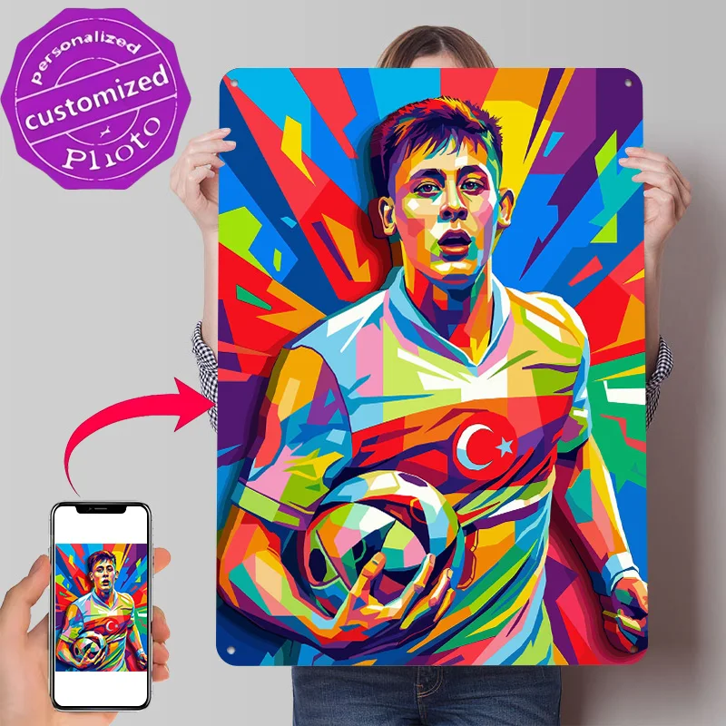 Arda Güler Pop Art 3D Texture Metal Poster Customized Wall Art Tin Sign Gift for Mancave Home Decorations Living Room Wand Deko
Arda Güler Pop Art 3D Texture Metal Poster Customized Wall Art Tin Sign Gift for Mancave Home Decorations Living Room Wand Deko