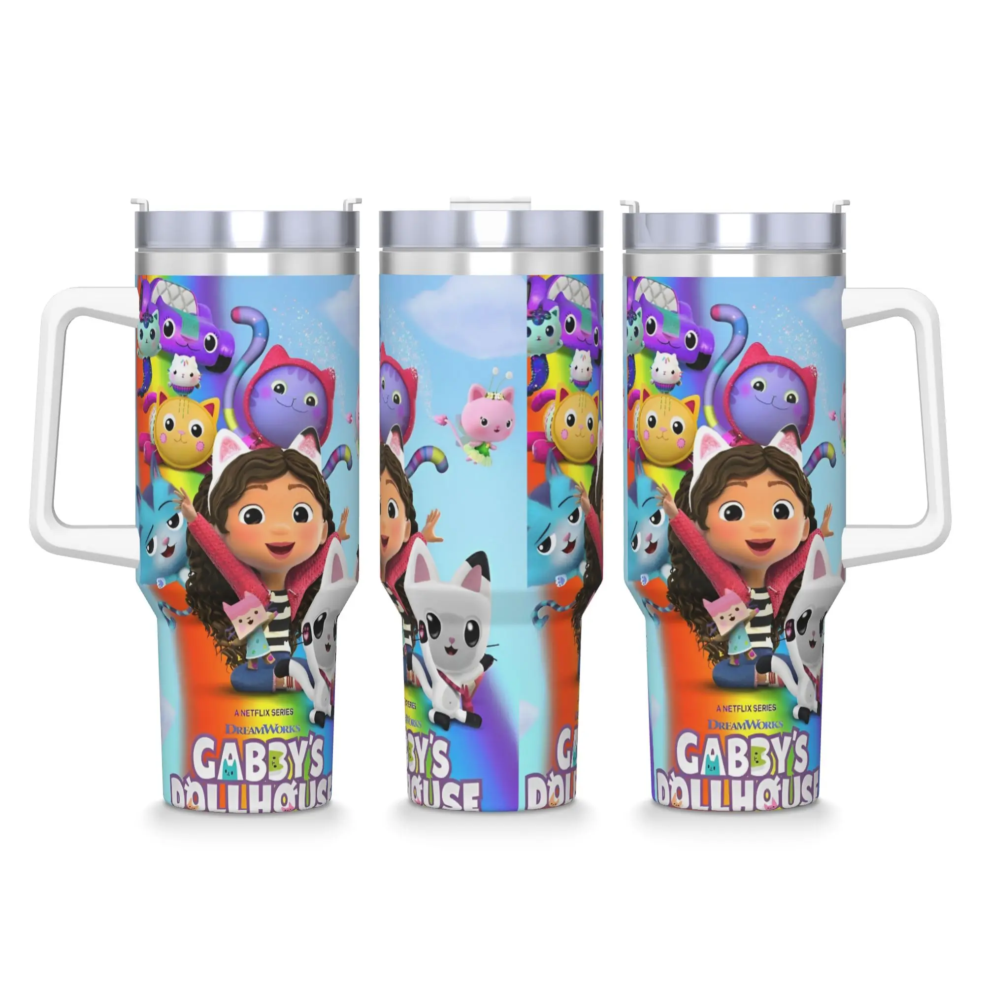 Stainless Steel Tumbler Gabbys Cartoon Dollhouse Thermal Cups Portable Cold Drink Car Mugs Camping Custom Water Bottle
Stainless Steel Tumbler Gabbys Cartoon Dollhouse Thermal Cups Portable Cold Drink Car Mugs Camping Custom Water Bottle