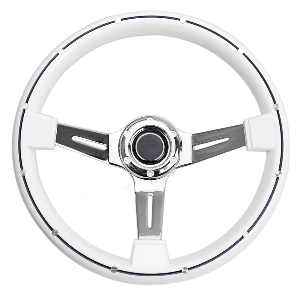 14 Inch 350MM Universal Rivet Retro Style ABS Silver Frame Personalized Competitive Racing Sports Electroplated Steering Wheel
14 Inch 350MM Universal Rivet Retro Style ABS Silver Frame Personalized Competitive Racing Sports Electroplated Steering Wheel