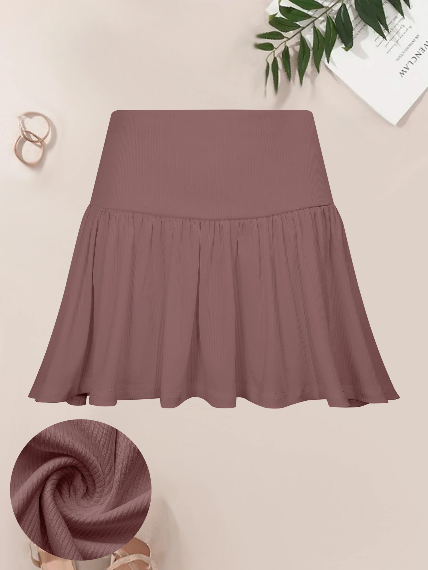 Women Daily Wear Elastic Waist Skirt Simple Solid Color Light Thin Fashion Short Skirt
Women Daily Wear Elastic Waist Skirt Simple Solid Color Light Thin Fashion Short Skirt
