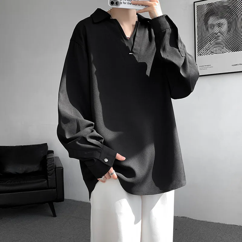 White Long Sleeved Shirt Men Oversized Society Mens Black Dress Shirt Korean Loose Casual Shirt Mens Formal Pullover Shirts
White Long Sleeved Shirt Men Oversized Society Mens Black Dress Shirt Korean Loose Casual Shirt Mens Formal Pullover Shirts
