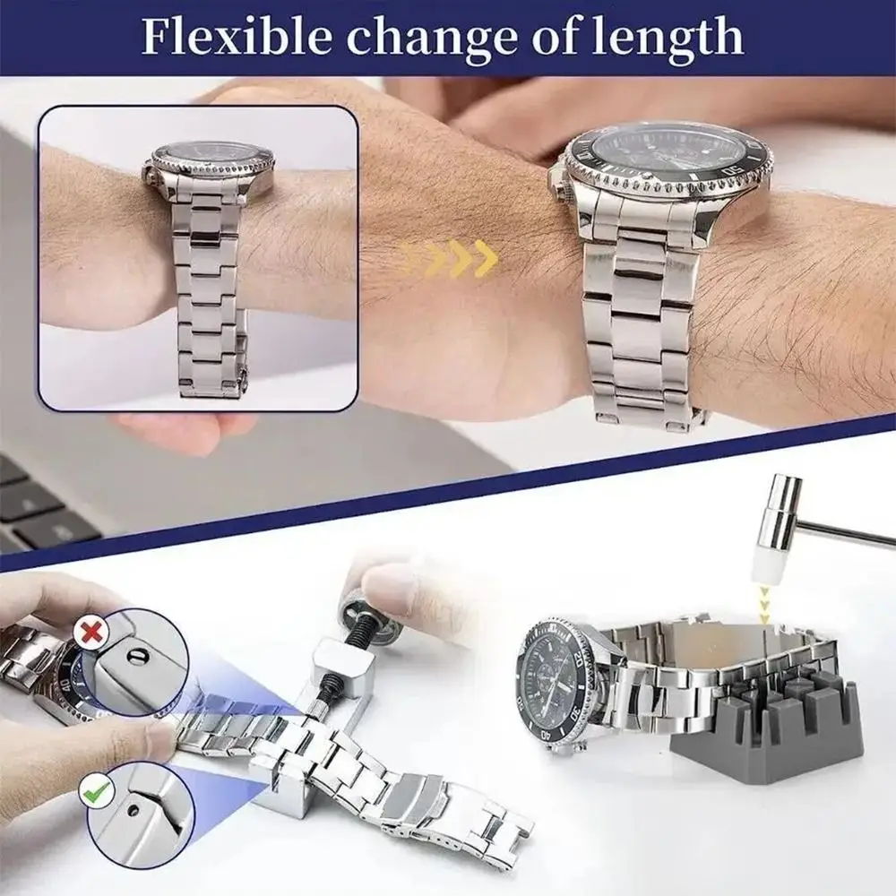 147Pcs/Set Non-slip Watch Repair Tool Set Durable Precise Watch Strap Band Link Pin Plier Household Carrying Case
147Pcs/Set Non-slip Watch Repair Tool Set Durable Precise Watch Strap Band Link Pin Plier Household Carrying Case