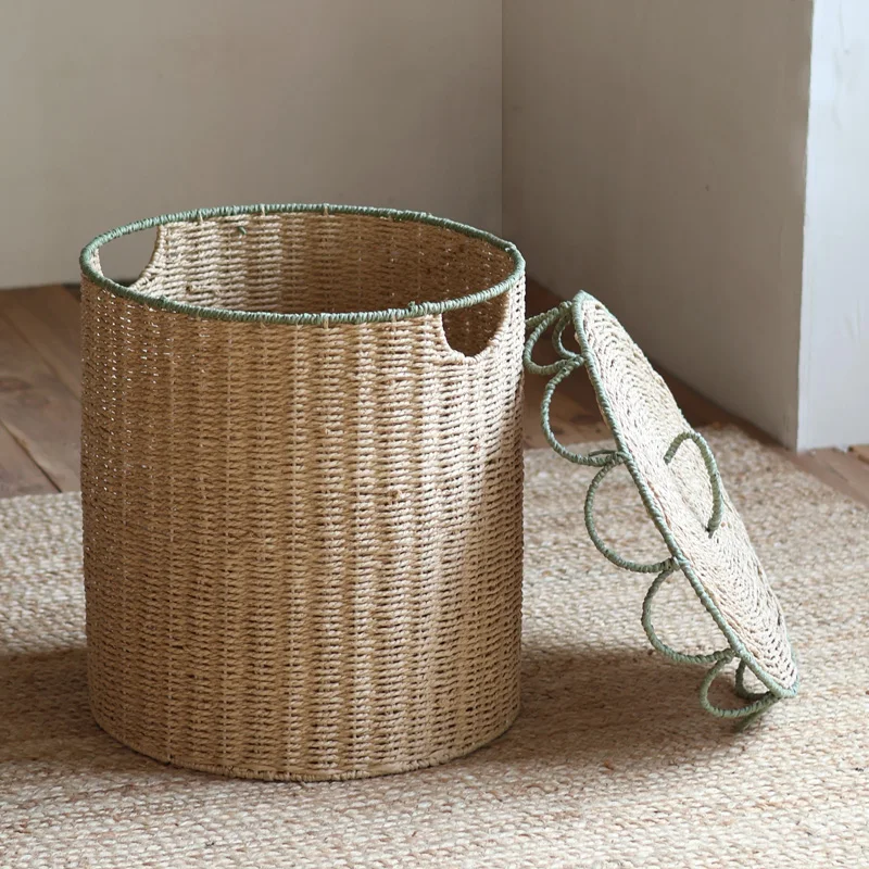 Faux Rattan Laundry Basket with Lid Large Capacity Woven Hamper Storage Organizer for Bedroom Exquisite Toy Clothes Storage Bin
Faux Rattan Laundry Basket with Lid Large Capacity Woven Hamper Storage Organizer for Bedroom Exquisite Toy Clothes Storage Bin
