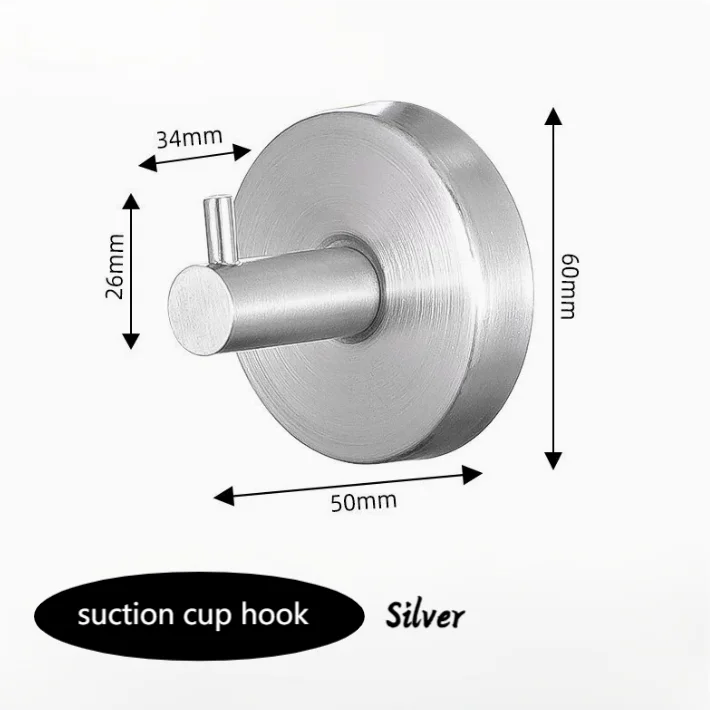Stainless Steel Hook Bathroom Accessories Punch Free Hook Suction Cup Type Hook Towel Hooks for Kitchen Bathroom Home
Stainless Steel Hook Bathroom Accessories Punch Free Hook Suction Cup Type Hook Towel Hooks for Kitchen Bathroom Home