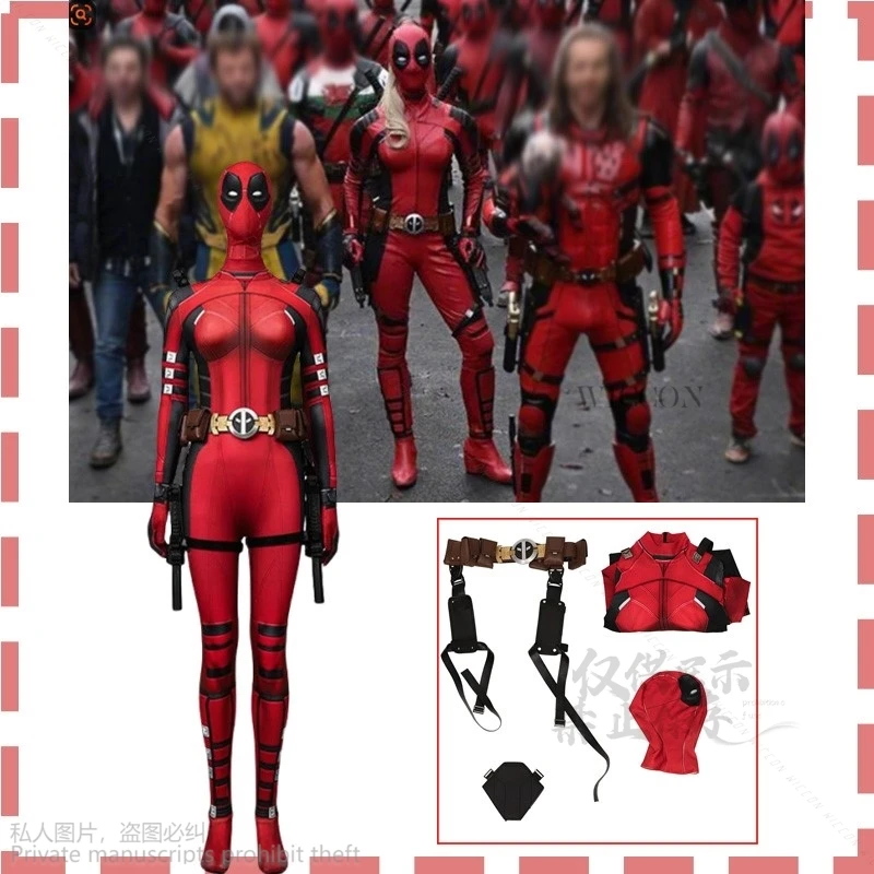 Anime Movie Dead Hero Pool Cos Halloween Cosplay Red Jumpsuit Sexy Suit Genderswap Costume Masks Party Supplies Halloween Gifts
Anime Movie Dead Hero Pool Cos Halloween Cosplay Red Jumpsuit Sexy Suit Genderswap Costume Masks Party Supplies Halloween Gifts