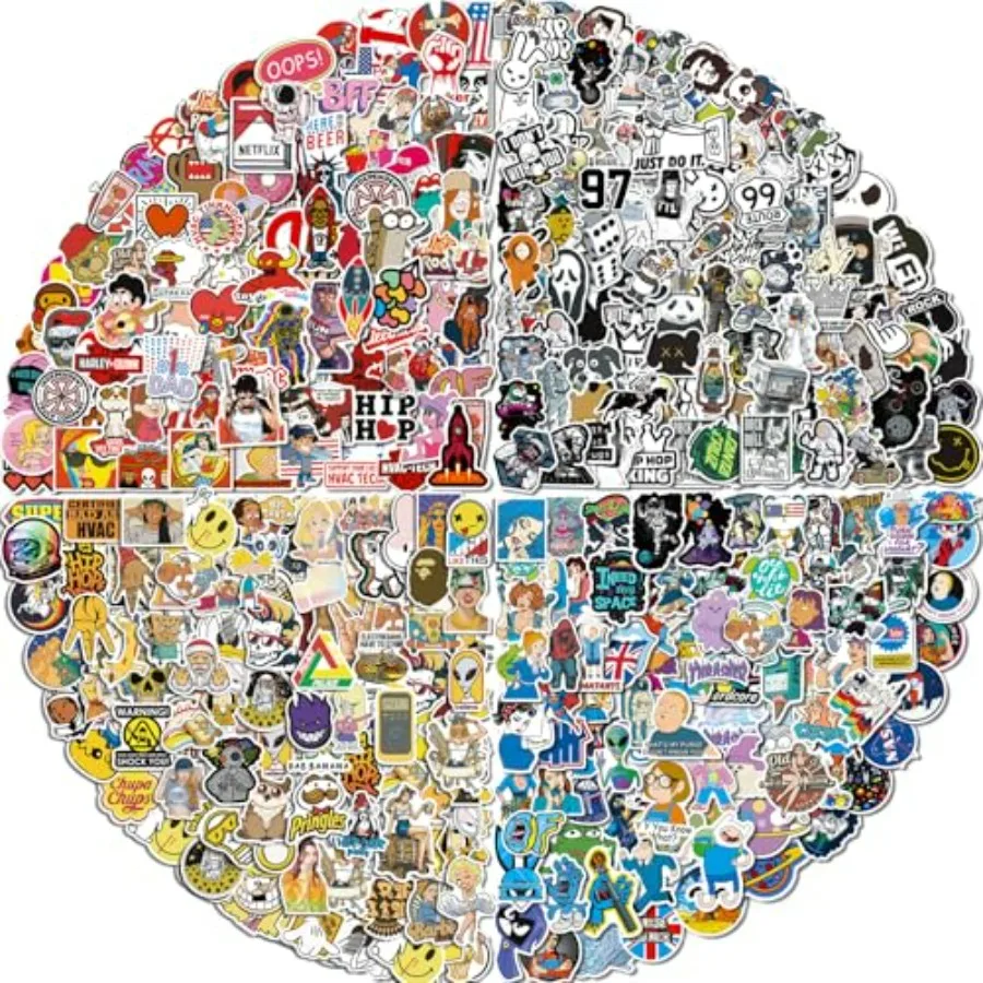 Stickers Pack, 400 PCS Stickers Decals, Random Sticker for Waterbottles Laptop Computer Vinyl Waterproof Sticker, Skateboard St
Stickers Pack, 400 PCS Stickers Decals, Random Sticker for Waterbottles Laptop Computer Vinyl Waterproof Sticker, Skateboard St