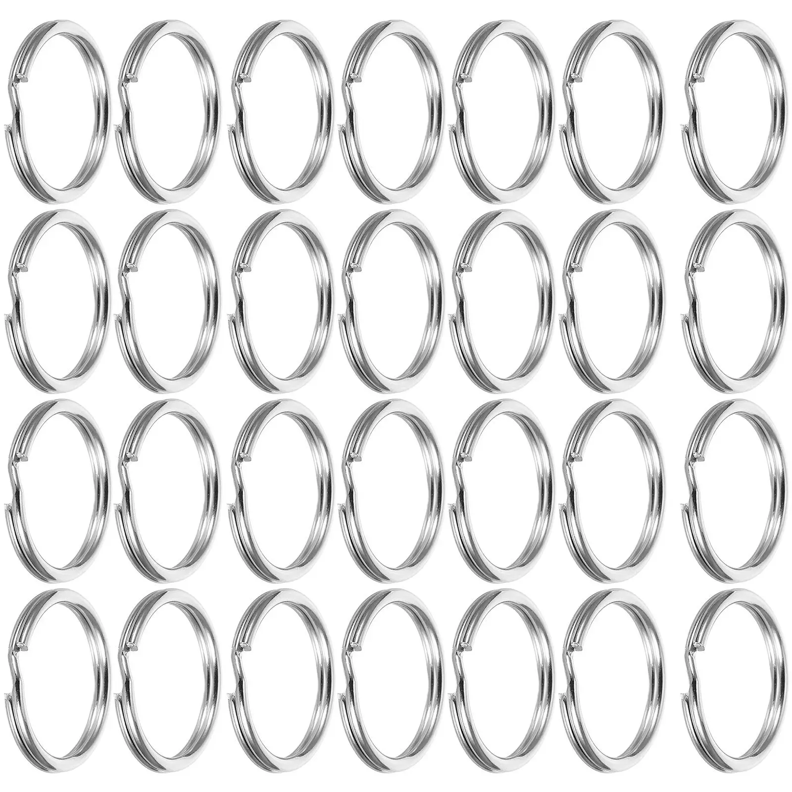 200Pcs Stainless Steel Flat Split Key Rings Bulk Keychain Connectors for DIY Jewelry Making Craft Projects Keyring Clasp Holder
200Pcs Stainless Steel Flat Split Key Rings Bulk Keychain Connectors for DIY Jewelry Making Craft Projects Keyring Clasp Holder