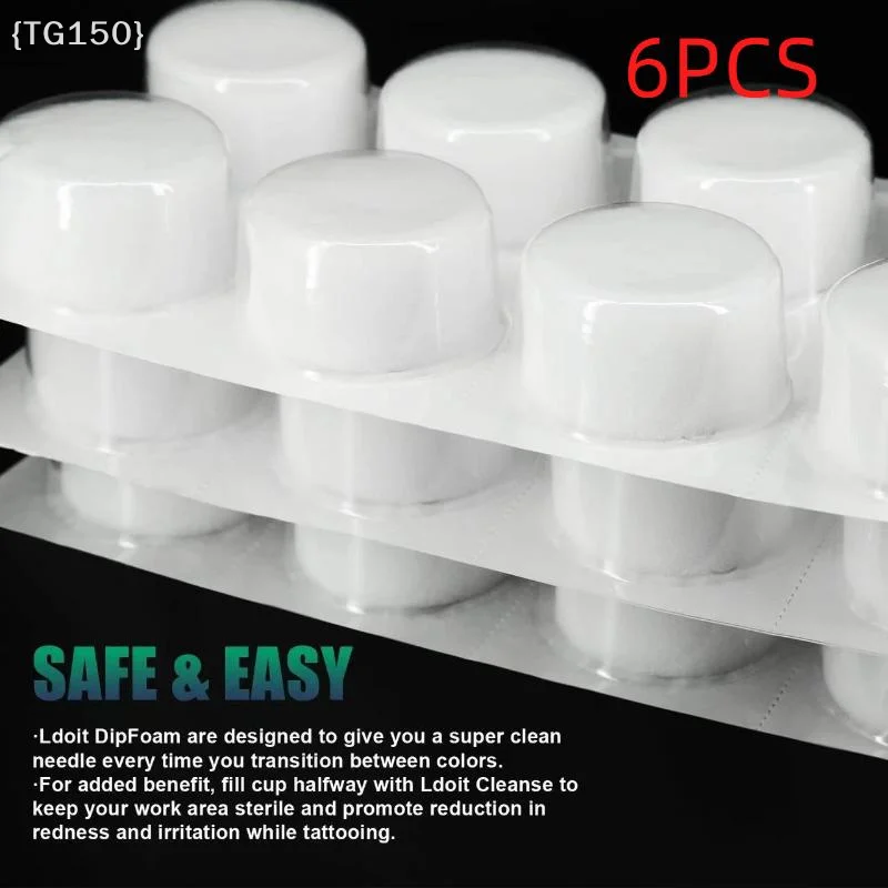 【TG150】6Pcs Sterilized Tattoo Dip Foam Sponge Cup - Needle Cleaning Rinse Cup for Tip Dip Caps【WT】
【TG150】6Pcs Sterilized Tattoo Dip Foam Sponge Cup - Needle Cleaning Rinse Cup for Tip Dip Caps【WT】