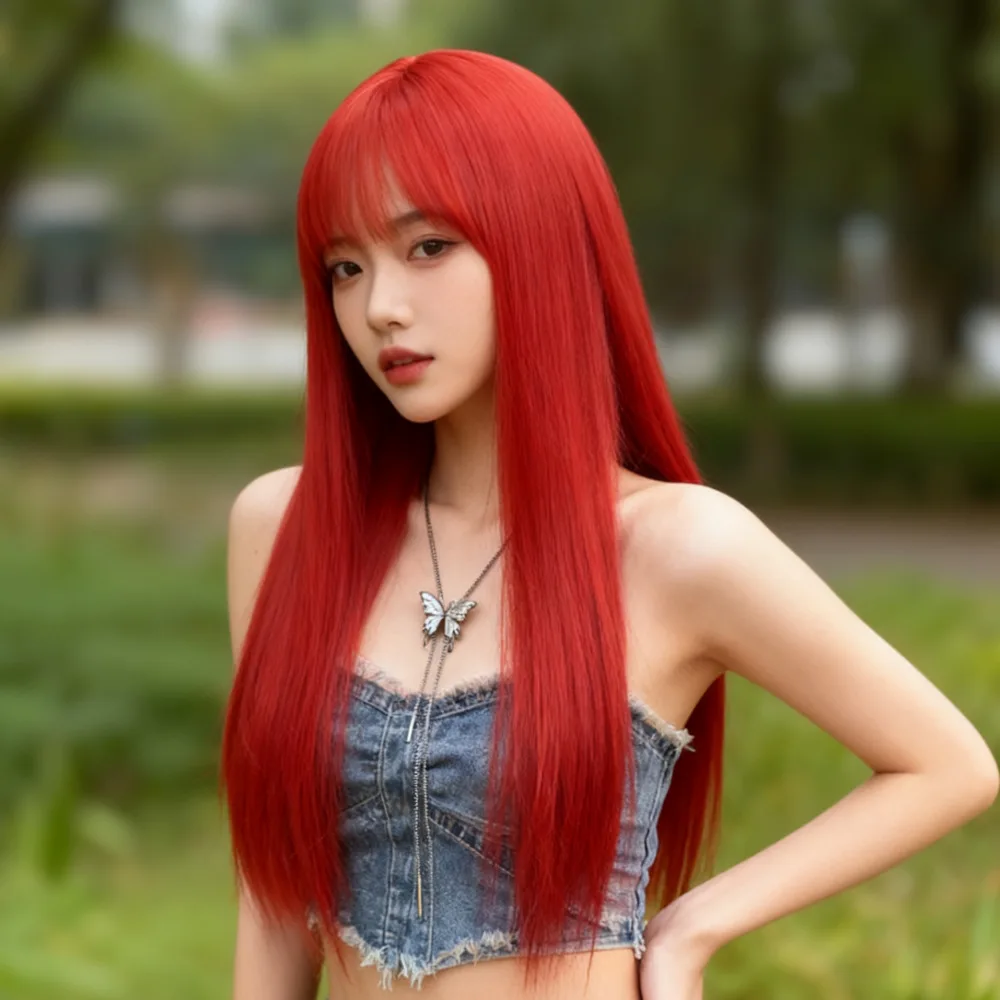 Synthetic Wig for Women - Lemon Yellow Long Straight Hair, Popular Female Group Daily Use, Full Head Colorful Long Hair Wig
Synthetic Wig for Women - Lemon Yellow Long Straight Hair, Popular Female Group Daily Use, Full Head Colorful Long Hair Wig